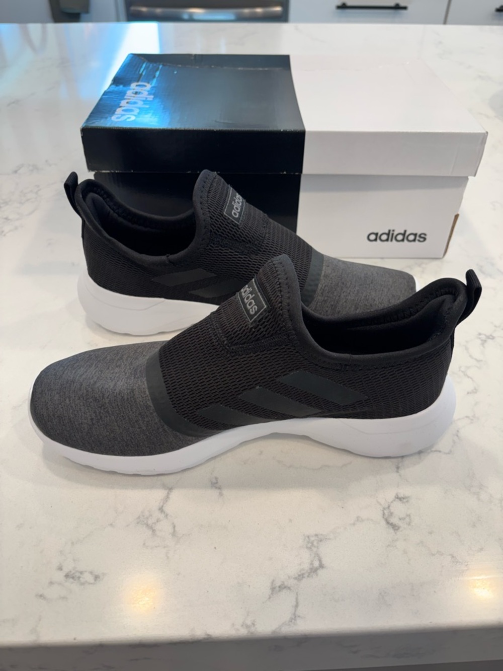 Adidas Lite Racer Slip-On Knit Sneakers Size 8 - Picture 4 of 8